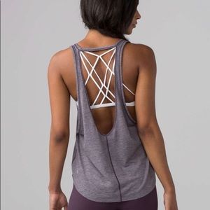 Lululemon Intended Tank • Heathered Black Current